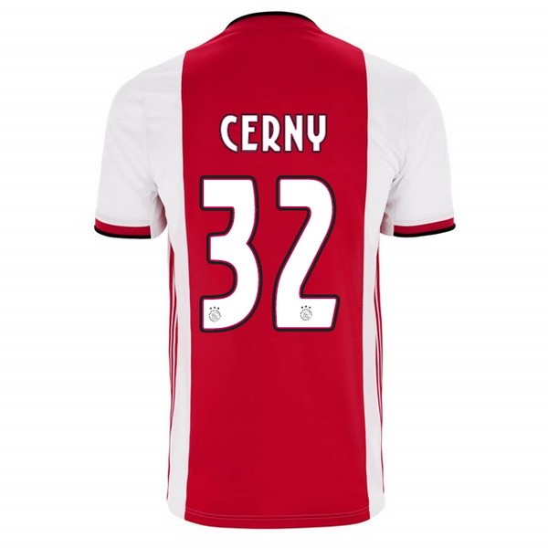 Camiseta Ajax Replica Primera Ropa Cerny 2019/20 Rojo